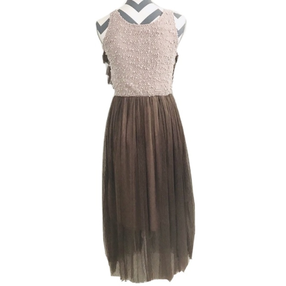 Anthropologie A'reve Romantic Tiered Tulle Midi Dress - Size S - Picture 8 of 12
